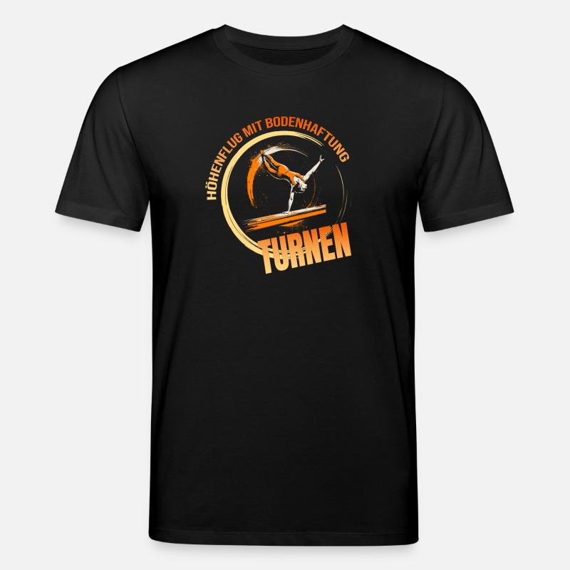 Höhenflug mit Bodenhaftung - Turnen - Stanley/Stella Unisex Bio-T-Shirt CREATOR  - Schwarz