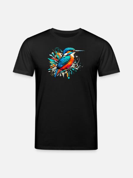 Eisvogel - Stanley/Stella Unisex Bio-T-Shirt CREATOR  - Schwarz