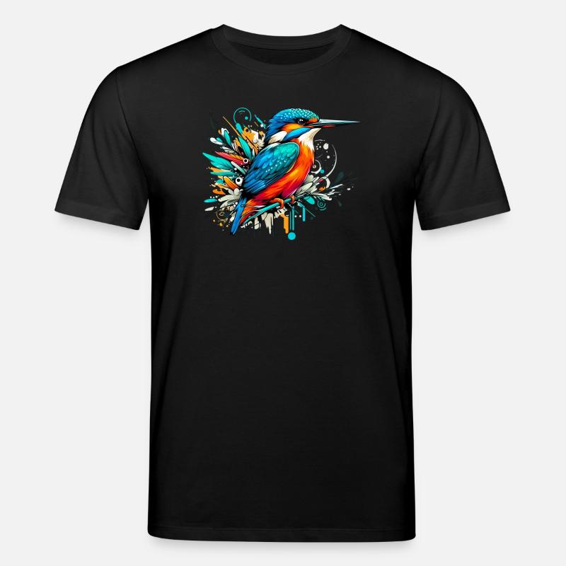 Eisvogel - Stanley/Stella Unisex Bio-T-Shirt CREATOR  - Schwarz