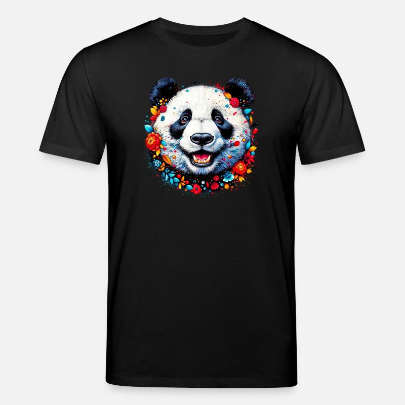 Panda - T-shirt bio CREATOR Stanley/Stella Unisexe - noir