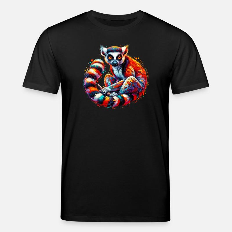 Lemur - Stanley/Stella Unisex Bio-T-Shirt CREATOR  - Schwarz