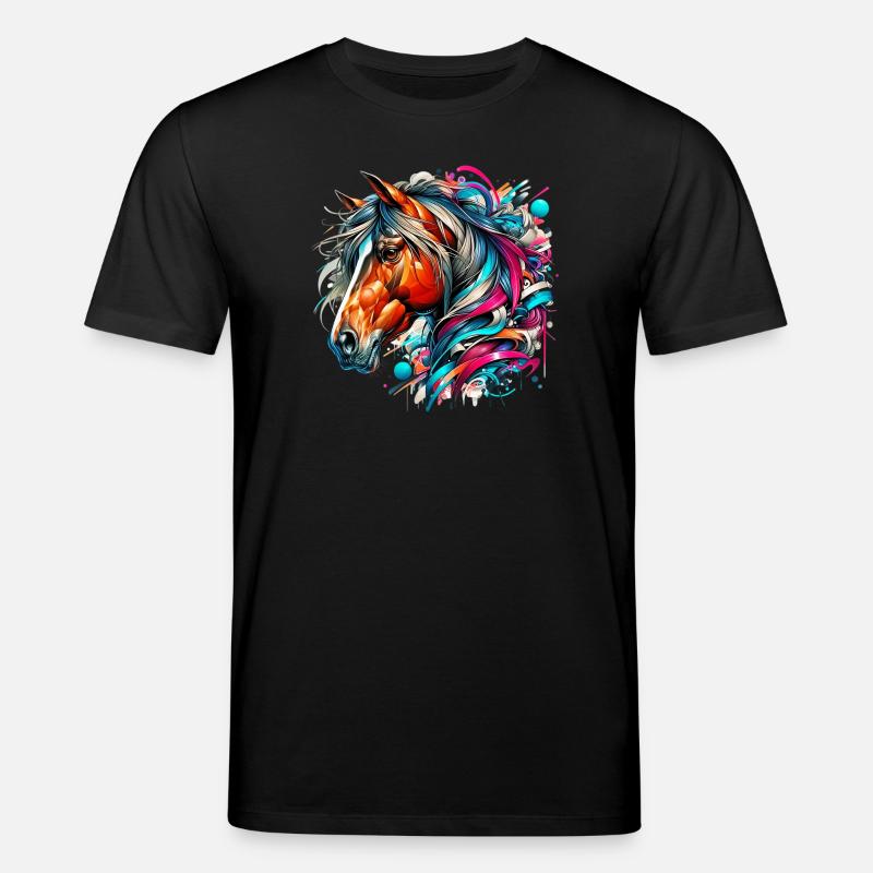 Pferd - Stanley/Stella Unisex Bio-T-Shirt CREATOR  - Schwarz