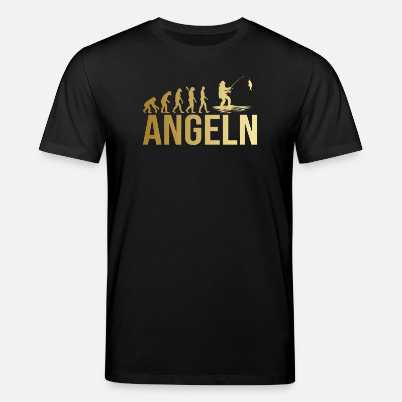 Evolution Angeln - Stanley/Stella Unisex Bio-T-Shirt CREATOR  - Schwarz