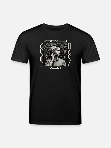 Headwork: Ghost meets code - Stanley/Stella CREATOR Unisex Organic T-Shirt - black