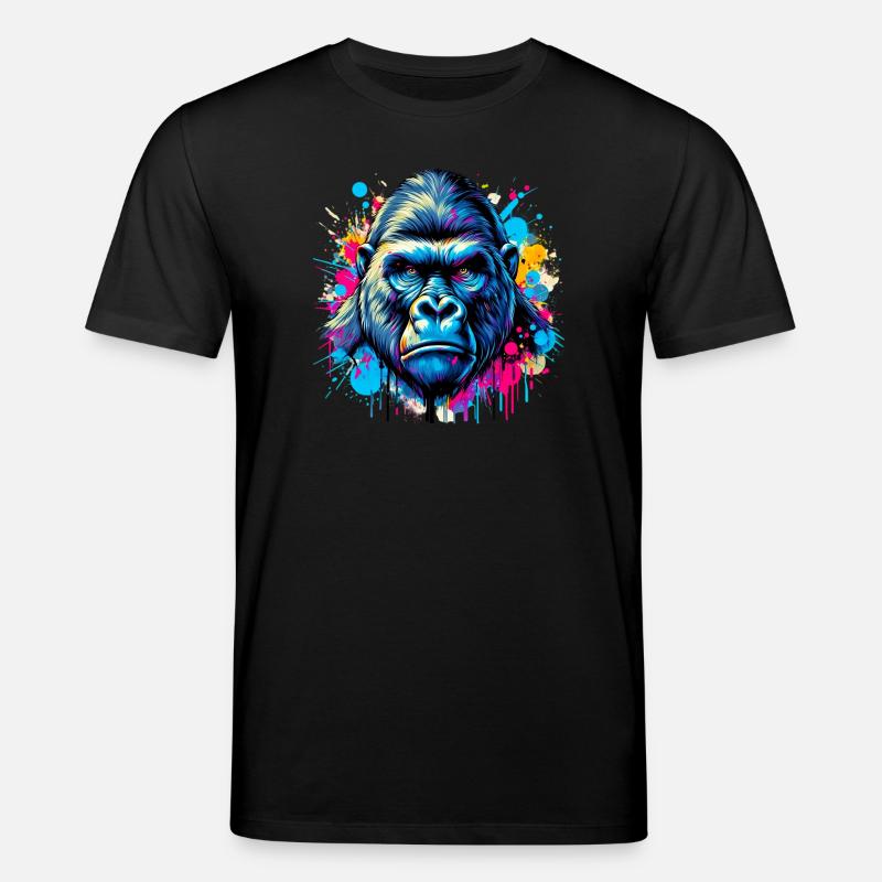 Gorilla - Stanley/Stella Unisex Bio-T-Shirt CREATOR  - Schwarz