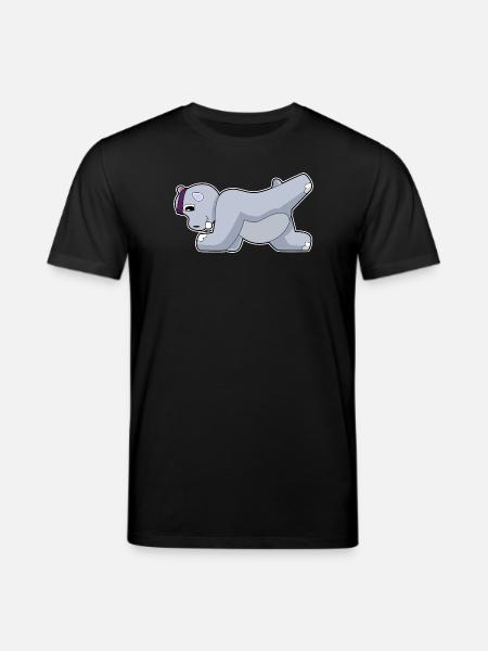 Hippopotamus Abdominal Training Bodybuilding - Stanley/Stella CREATOR Unisex Organic T-Shirt - black