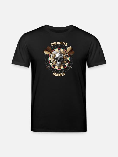 Zum Darten geboren - Stanley/Stella Unisex Bio-T-Shirt CREATOR  - Schwarz