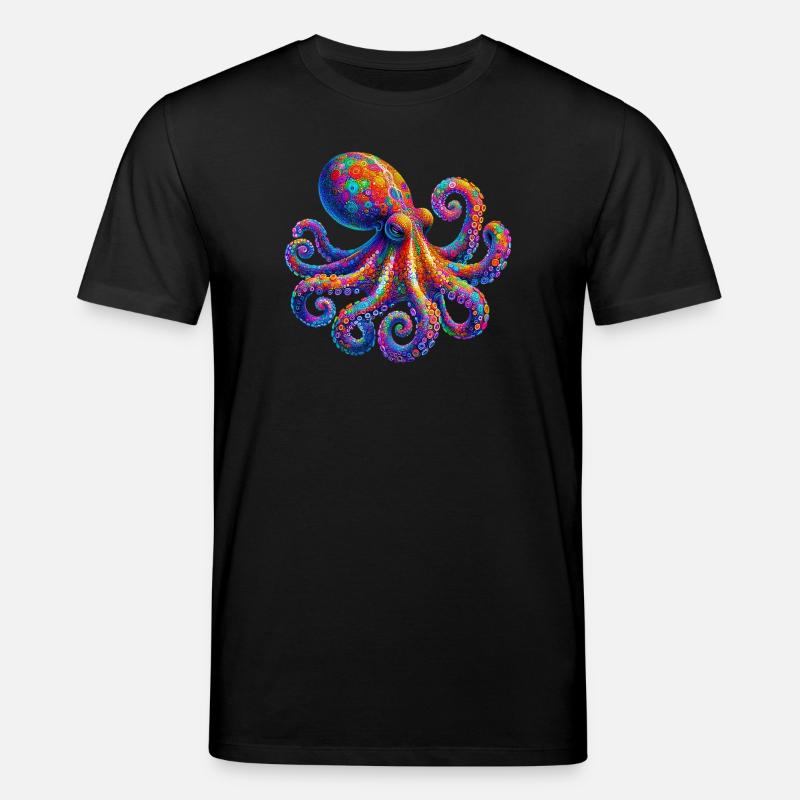Octopus - Stanley/Stella CREATOR Unisex Organic T-Shirt - black