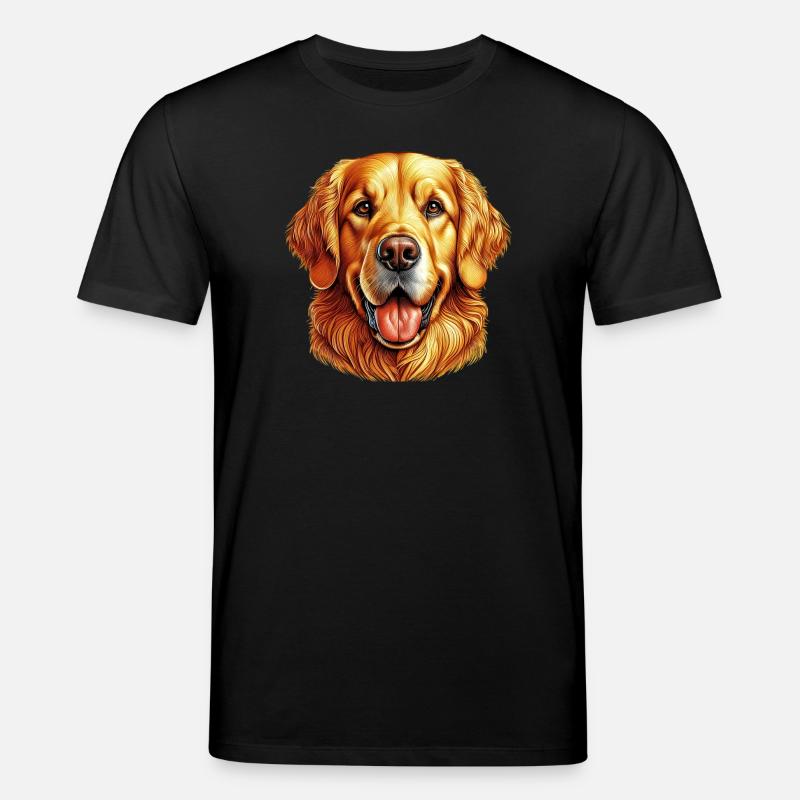 Chien Golden Retriever Labrador - T-shirt bio CREATOR Stanley/Stella Unisexe - noir