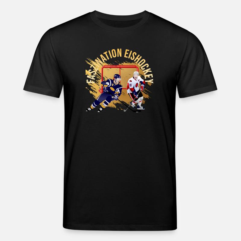 Faszination Eishockey - Stanley/Stella Unisex Bio-T-Shirt CREATOR  - Schwarz