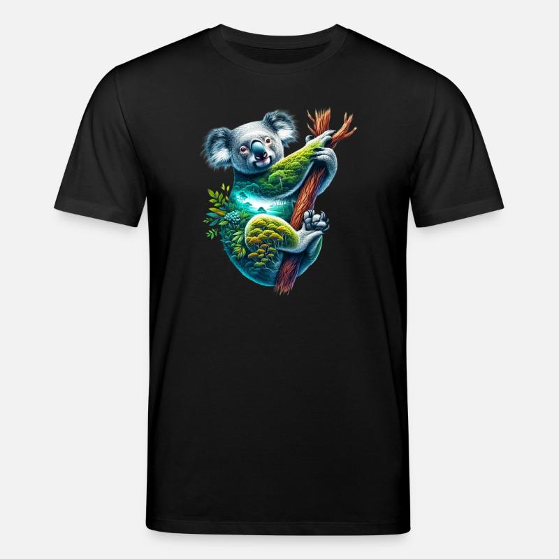 Koala - Stanley/Stella Unisex Bio-T-Shirt CREATOR  - Schwarz