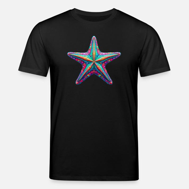 Seestern - Stanley/Stella Unisex Bio-T-Shirt CREATOR  - Schwarz