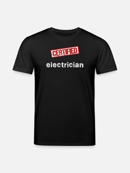 Electrician - Stanley/Stella CREATOR Unisex Organic T-Shirt - black