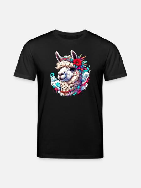 Alpaca - Stanley/Stella CREATOR Unisex Organic T-Shirt - black