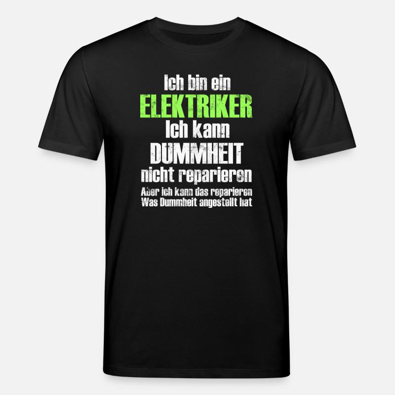 Elektriker - Stanley/Stella Unisex Bio-T-Shirt CREATOR  - Schwarz