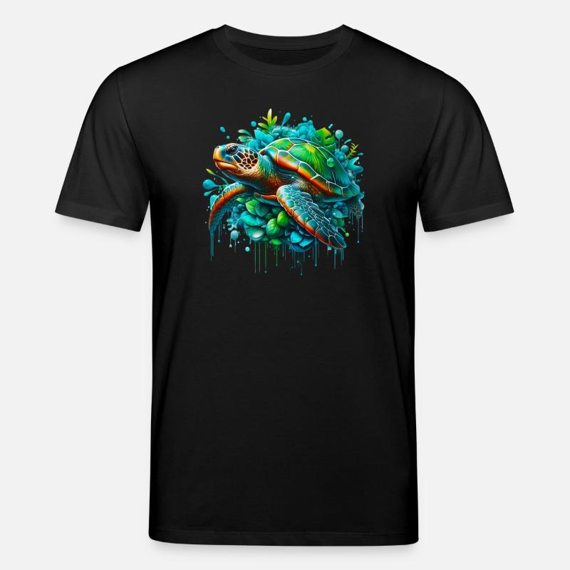 Schildkröte - Stanley/Stella Unisex Bio-T-Shirt CREATOR  - Schwarz