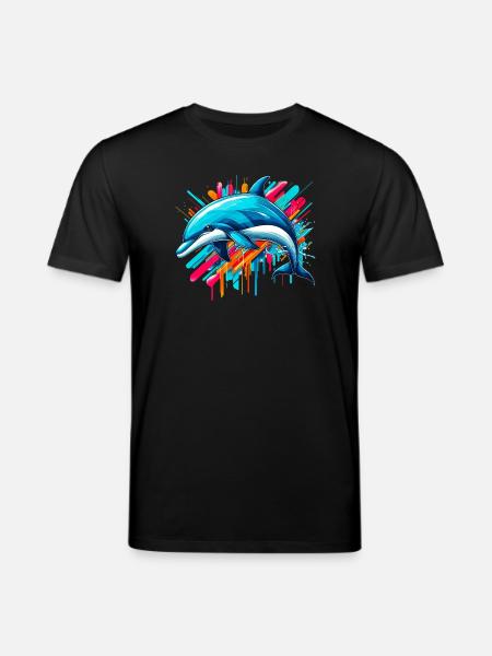 Delfin - Stanley/Stella Unisex Bio-T-Shirt CREATOR  - Schwarz