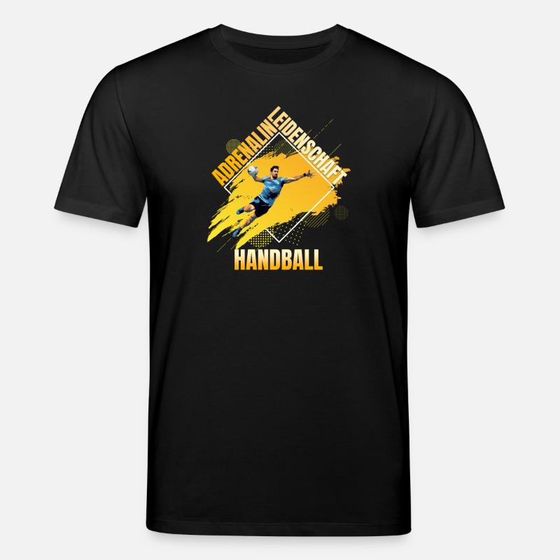 Adrenalin - Leidenschaft - Handball - Stanley/Stella Unisex Bio-T-Shirt CREATOR  - Schwarz