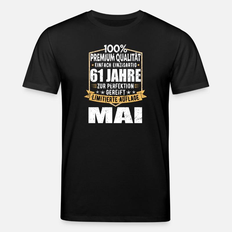 61 ans anniversaire Design Limited - T-shirt bio CREATOR Stanley/Stella Unisexe - noir