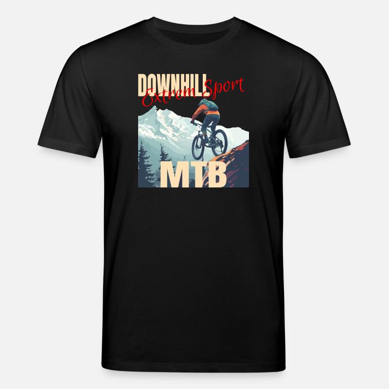 Downhill - Extrem Sport - Stanley/Stella Unisex Bio-T-Shirt CREATOR  - Schwarz