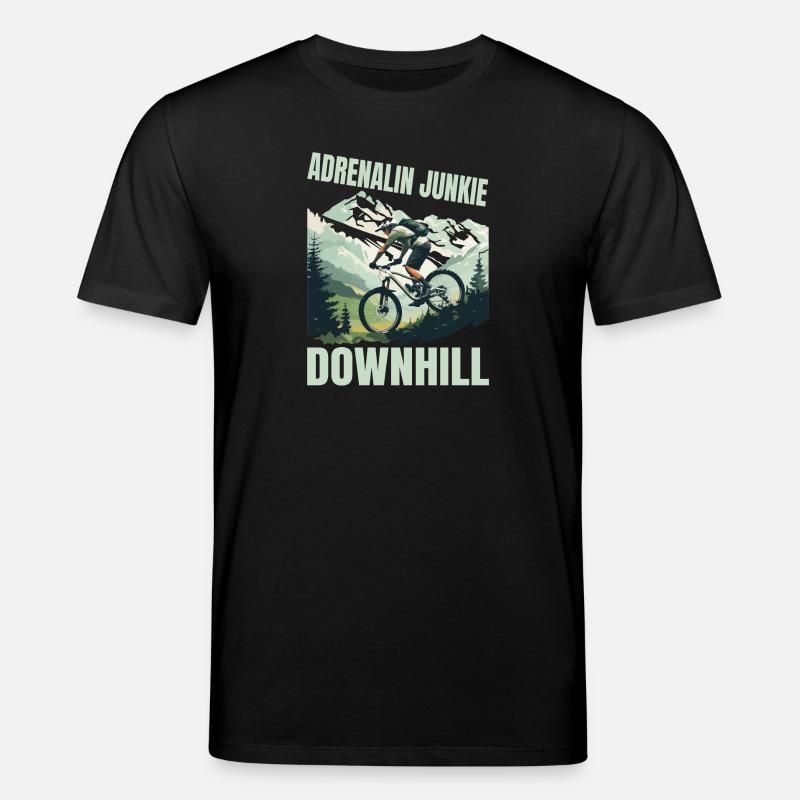 Adrenalin Junkie - MTB Downhill - Stanley/Stella Unisex Bio-T-Shirt CREATOR  - Schwarz