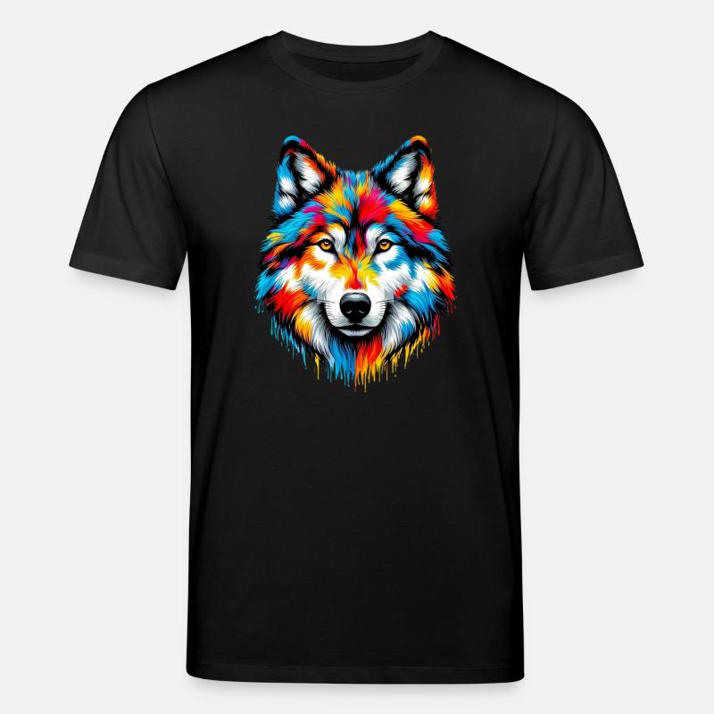 Wolf - Stanley/Stella CREATOR Unisex Organic T-Shirt - black