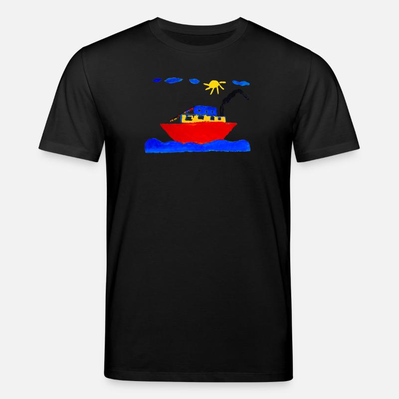 Feriendampfer - Stanley/Stella Unisex Bio-T-Shirt CREATOR  - Schwarz
