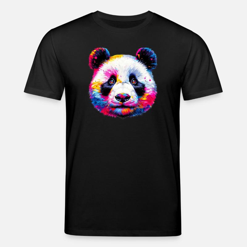 Panda - Stanley/Stella Unisex Bio-T-Shirt CREATOR  - Schwarz