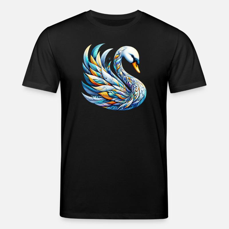 Schwan - Stanley/Stella Unisex Bio-T-Shirt CREATOR  - Schwarz