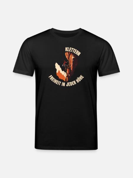 Freiheit in jeder Höhe - Stanley/Stella Unisex Bio-T-Shirt CREATOR  - Schwarz