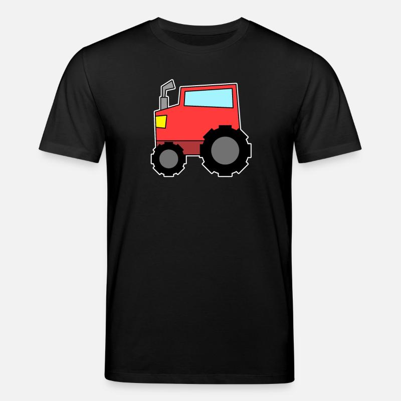 Traktor rot - Stanley/Stella Unisex Bio-T-Shirt CREATOR  - Schwarz