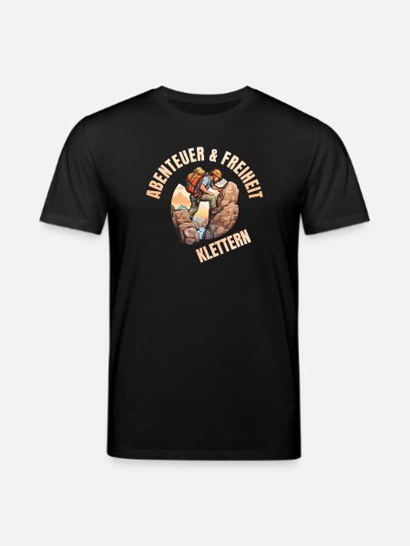 Abenteuer & Freiheit - Stanley/Stella Unisex Bio-T-Shirt CREATOR - Schwarz