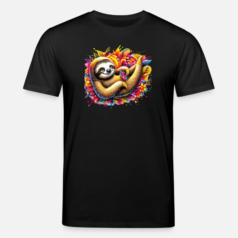 Faultier - Stanley/Stella Unisex Bio-T-Shirt CREATOR - Schwarz