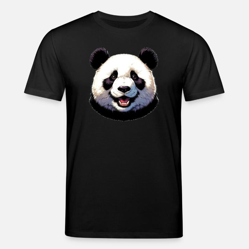 Panda - Stanley/Stella Unisex Bio-T-Shirt CREATOR - Schwarz