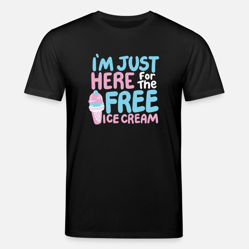 Eiscreme Eisliebhaber - Stanley/Stella Unisex Bio-T-Shirt CREATOR  - Schwarz