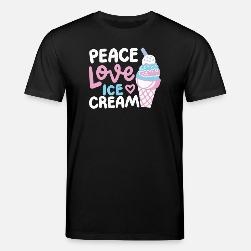 Eiscreme Eisliebhaber - Stanley/Stella Unisex Bio-T-Shirt CREATOR  - Schwarz