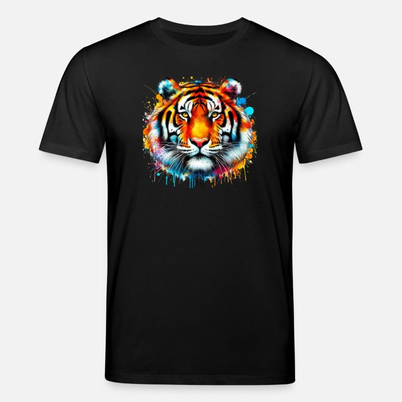Tiger - Stanley/Stella Unisex Bio-T-Shirt CREATOR  - Schwarz