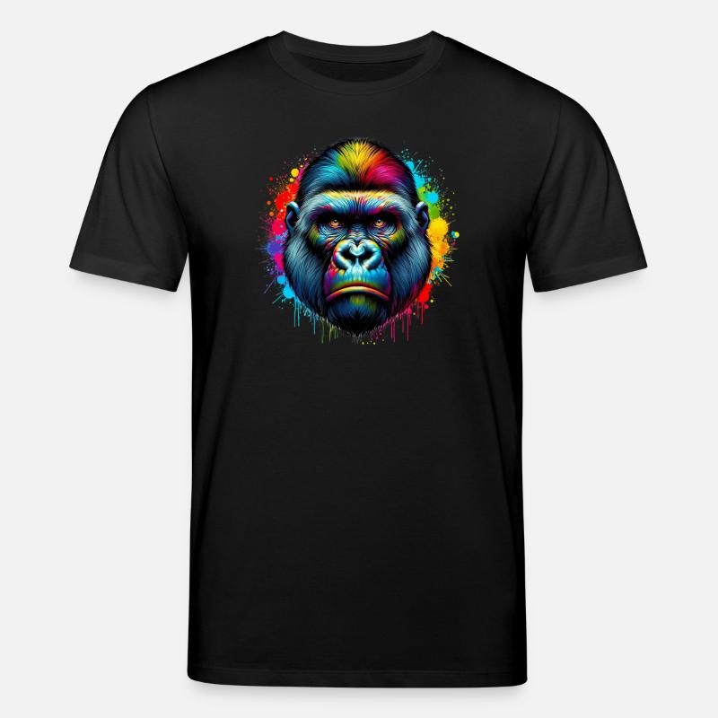 Gorilla - Stanley/Stella Unisex Bio-T-Shirt CREATOR  - Schwarz