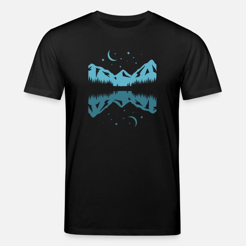 Mondschein-Bergreflexion - Stanley/Stella Unisex Bio-T-Shirt CREATOR  - Schwarz