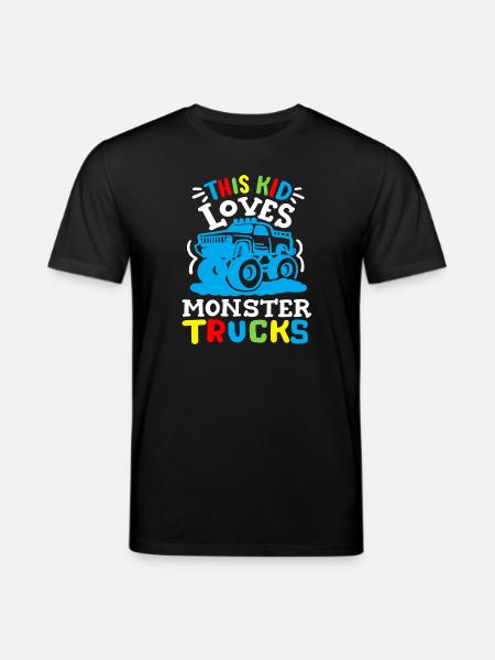 Monstertrucks für Kinder - Stanley/Stella Unisex Bio-T-Shirt CREATOR - Schwarz