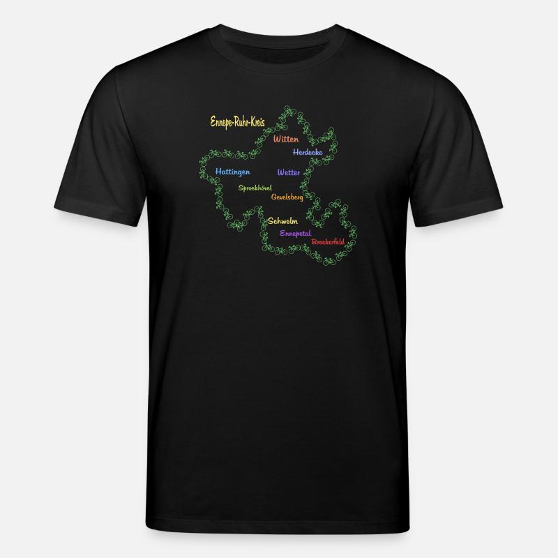 Ennepe Ruhr Kreis - Stanley/Stella Unisex Bio-T-Shirt CREATOR  - Schwarz