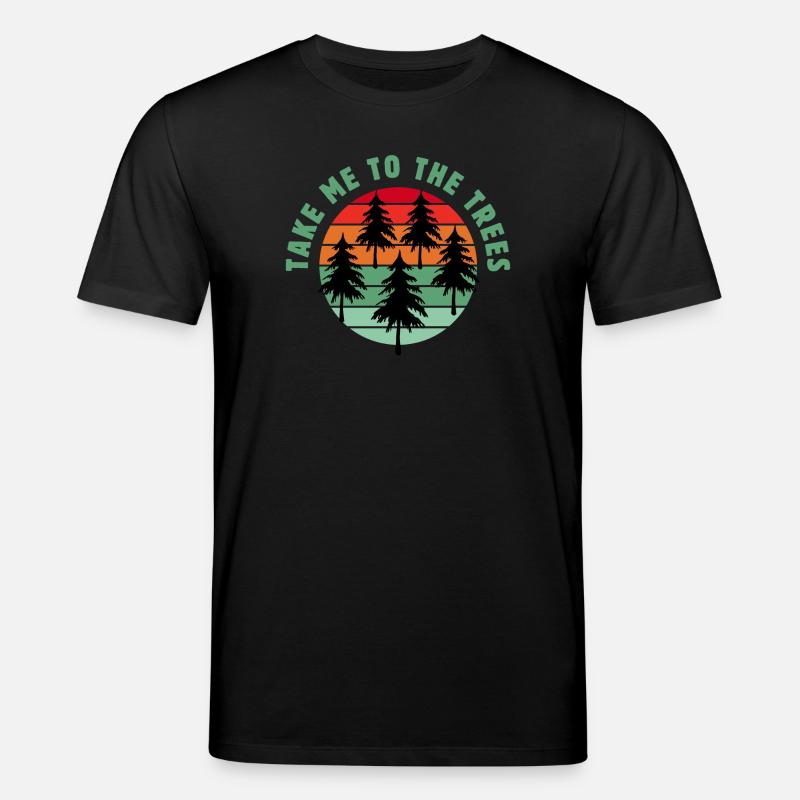 Bring mich zu den Bäumen - Stanley/Stella Unisex Bio-T-Shirt CREATOR  - Schwarz