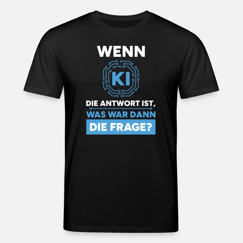 Intelligence artificielle Question Réponse Dire - T-shirt bio CREATOR Stanley/Stella Unisexe - noir