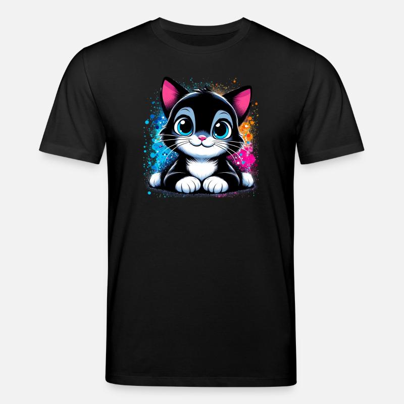Cat - Stanley/Stella CREATOR Unisex Organic T-Shirt - black