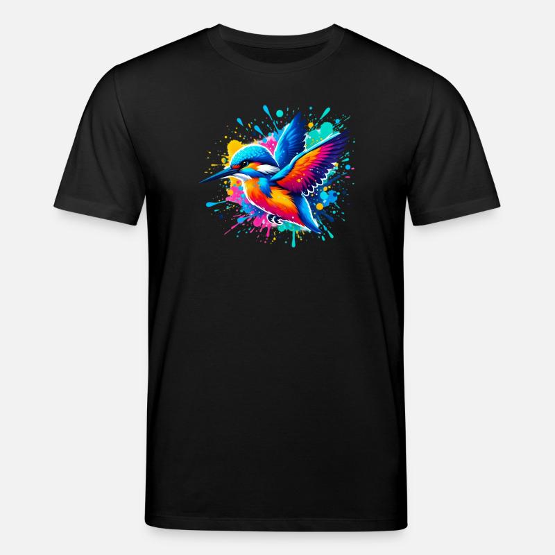 Eisvogel - Stanley/Stella Unisex Bio-T-Shirt CREATOR  - Schwarz