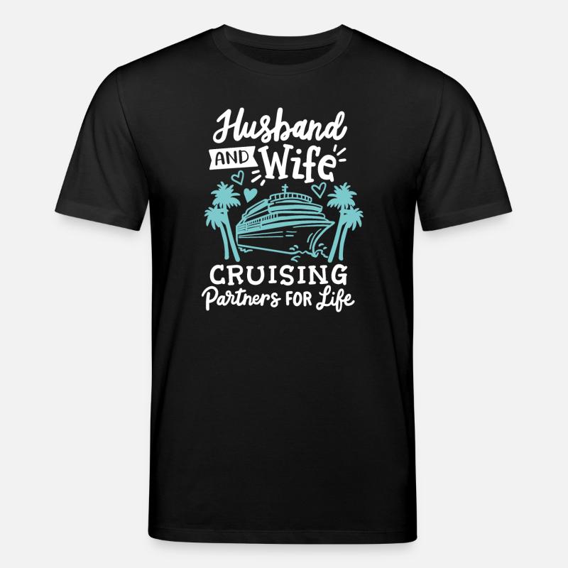 Ehemann Ehefrau Kreuzfahrt Urlaub - Stanley/Stella Unisex Bio-T-Shirt CREATOR  - Schwarz