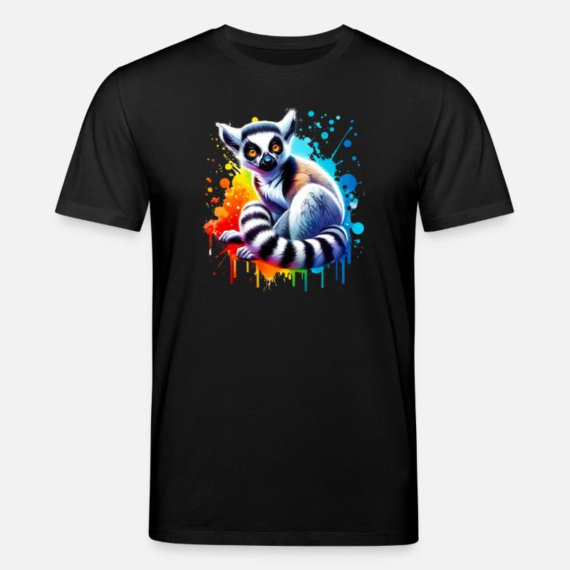 Lemur - Stanley/Stella Unisex Bio-T-Shirt CREATOR  - Schwarz
