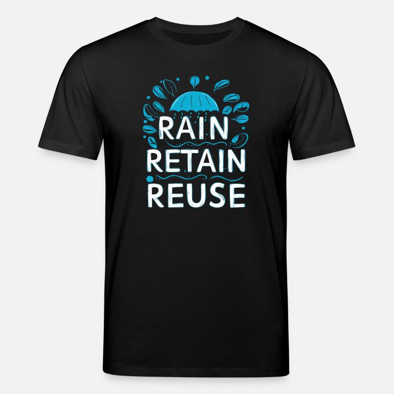 Rain Keep Réutilisation - T-shirt bio CREATOR Stanley/Stella Unisexe - noir