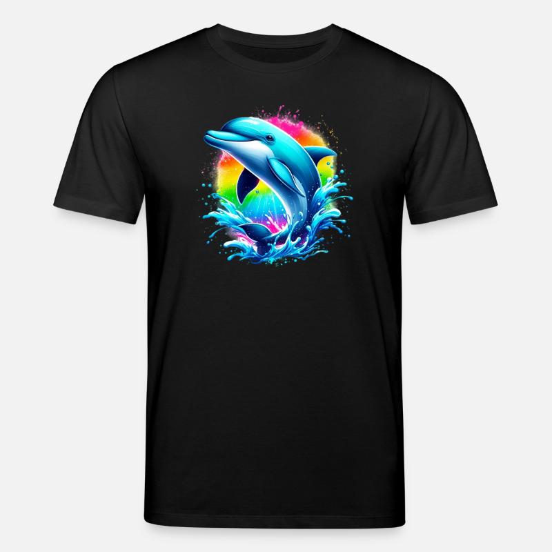 Delfin - Stanley/Stella Unisex Bio-T-Shirt CREATOR  - Schwarz