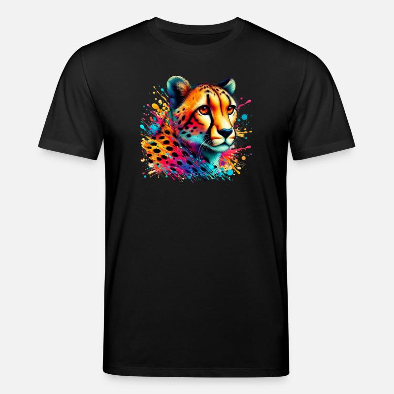 Guépard - T-shirt bio CREATOR Stanley/Stella Unisexe - noir